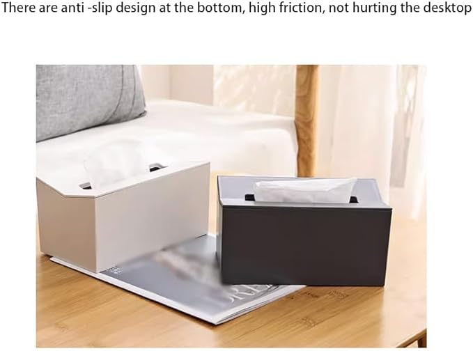 Stylish Tissue Box Plastic RectangleTissue Box Cover Tissue Box Hanging with No Punch for Bathroom Vanity Desks Offices Bedroom Home Table Modern Tissue Box (Color : Set2) (Set1)