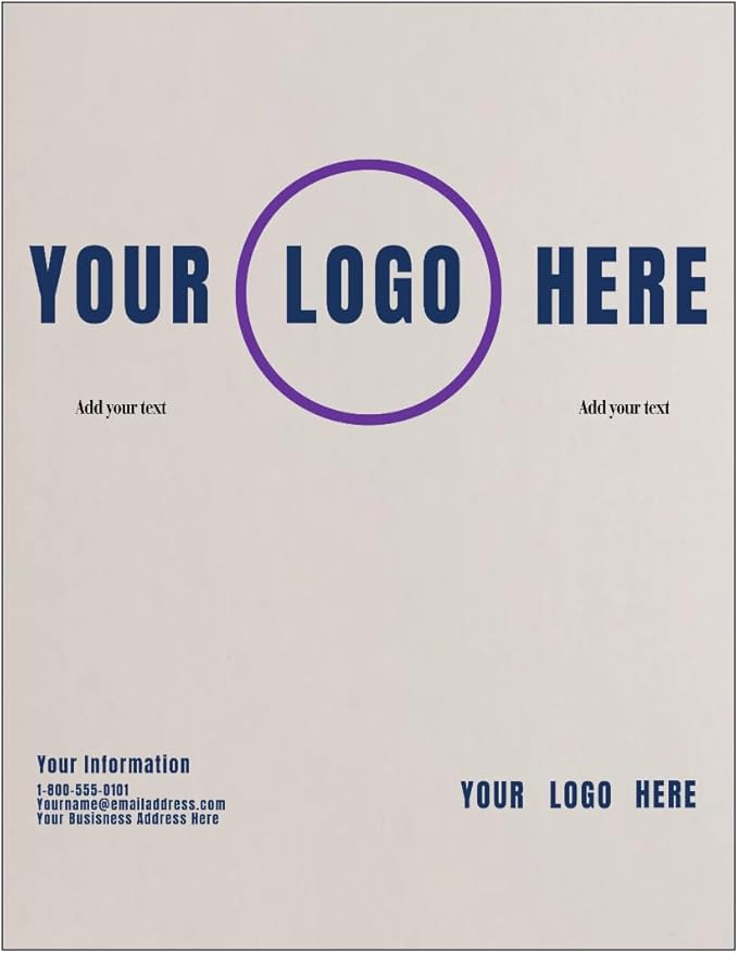 LUXPaper Custom Printed 8.5" x 11" Paper | Customizable Letterhead | Personalized Logo & Text | Letter Size | Quartz Metallic | 80lb. Text | 100 Qty