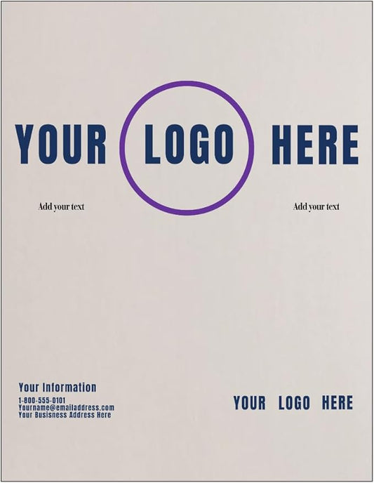 LUXPaper Custom Printed 8.5" x 11" Paper | Customizable Letterhead | Personalized Logo & Text | Letter Size | Quartz Metallic | 80lb. Text | 100 Qty