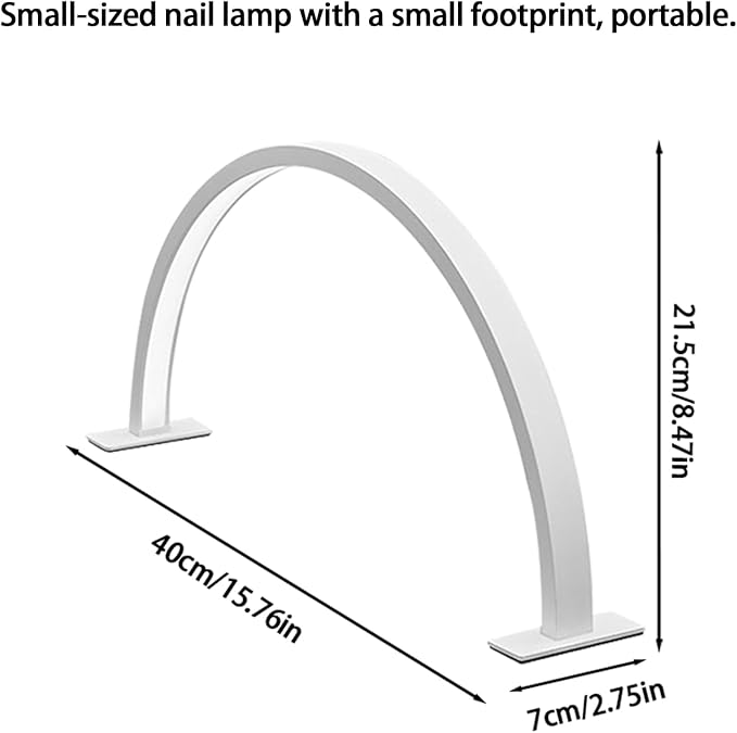 Half Moon Nail Table Lamp for Perfect Salon Lighting and Craft Illumination Stylish Half Round Light for Nail Art and DIY Projects Ideal Lighting Solution for Beauty and Craft Enthusiasts