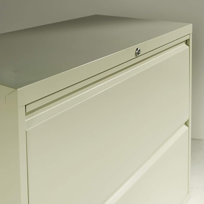 Alera ALELF3654LG Four-Drawer Lateral File Cabinet, 36w x 19-1/4d x 53-1/4h, Light Gray