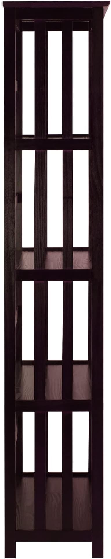 Casual Home Mission Style 5-Shelf Bookcase, Espresso