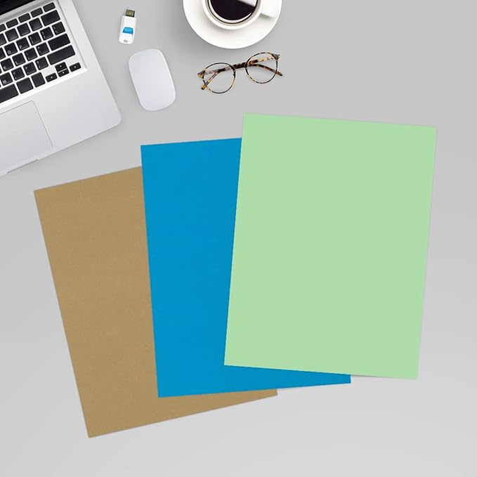 LUXPaper 8.5" x 11" Paper | Letter Size | Pastel Green | 60lb. Text | 50 Qty