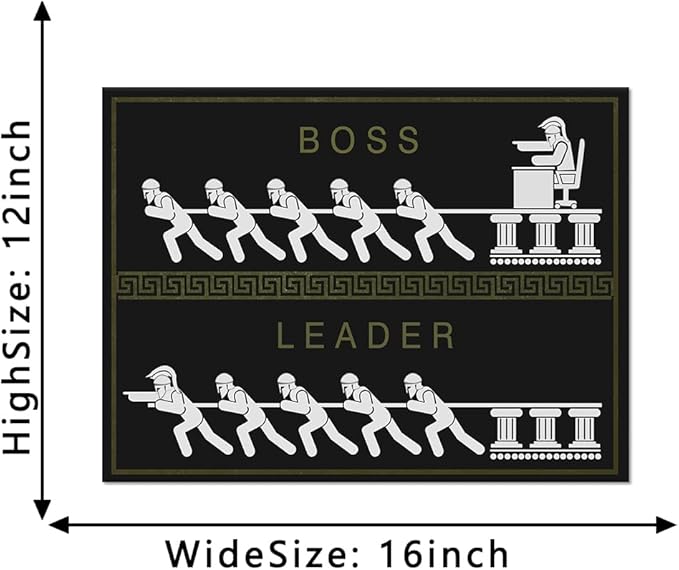 Yatsen Bridge Modern Entrepreneur Motivational Wall Art Leader and Boss Inspirational Canvas Artwork Leadership Inspiring Quote Painting Easy to Hang for Home Office Decor - 12''Hx16''W