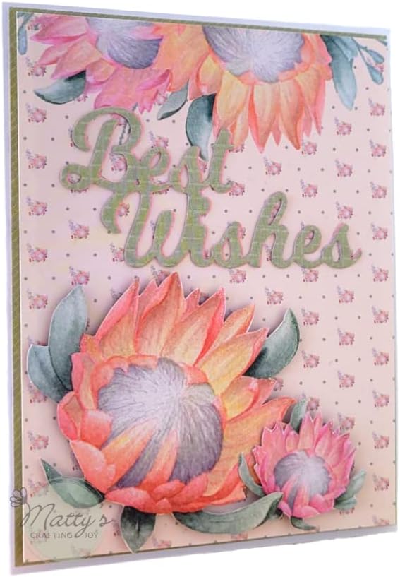 Matty's Crafting Joy Floral Grace 12x12 Double Sided Scrapbook Cardstock Paper Pad, 24 Floral Designer Patterned Paper Pack