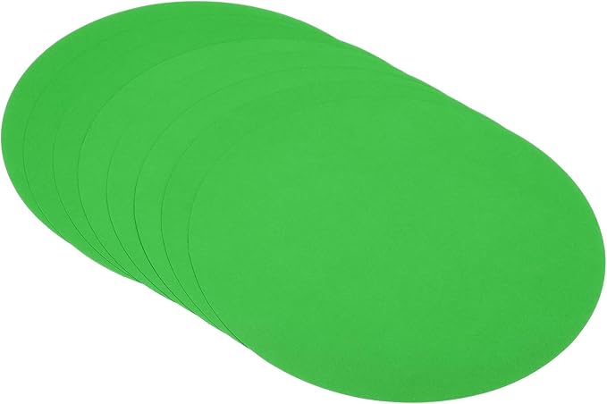 PATIKIL 6.7-inch Round Cardboard Paper, 20 Pcs 200GSM Blank Disc Circles Slices Cutouts Paper for Party Decorations DIY Craft Arts Drawing Painting Writing, Dark Green