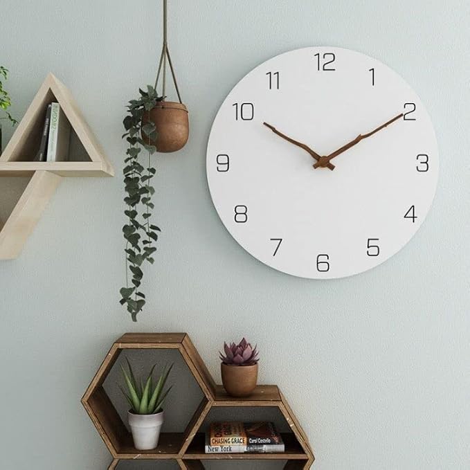 Clock for Bedroom Fashion Wall Clock Bedroom Mute Wall Clock Living Room Home Fashion Wall Clock Restaurant Wall Decoration Office Decor Wall Clock (A)