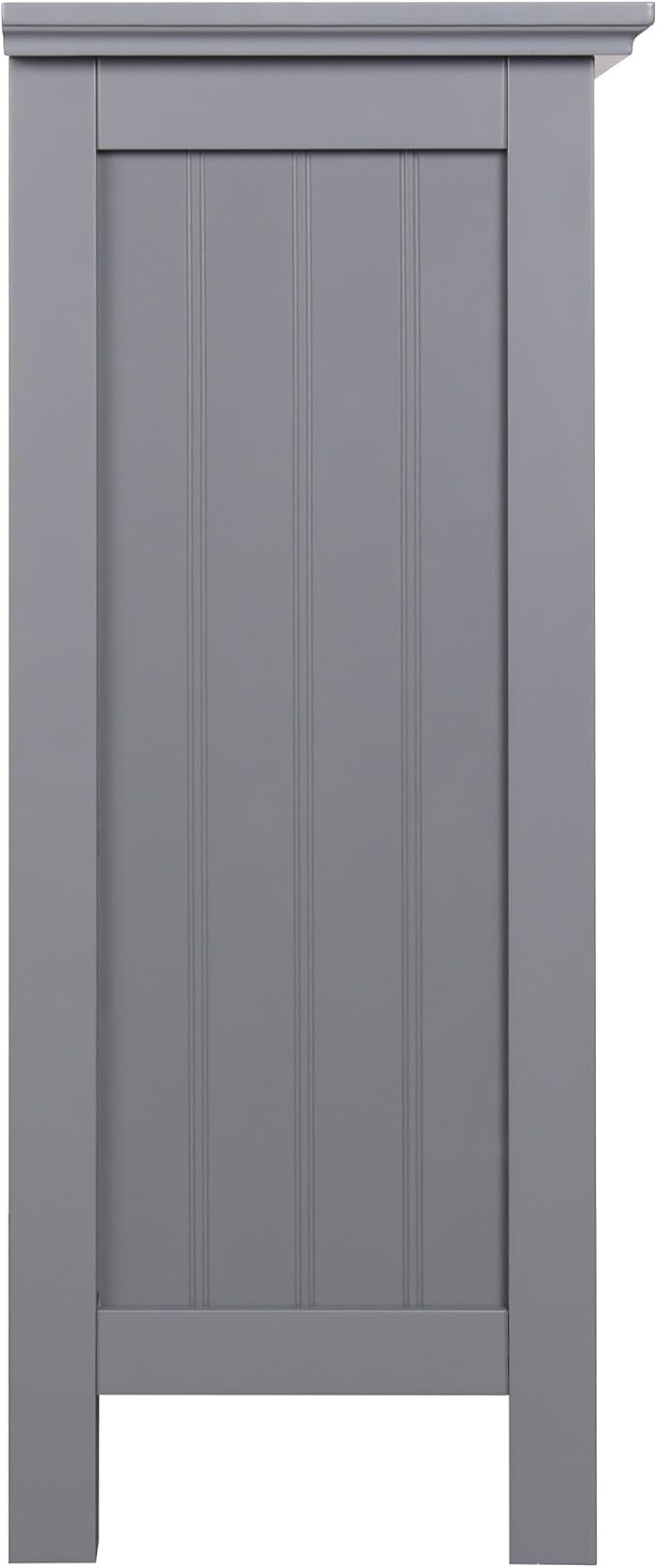eHemco 2 Tier Bookcase with 2 Arched Supports, 29 Inches, Gray