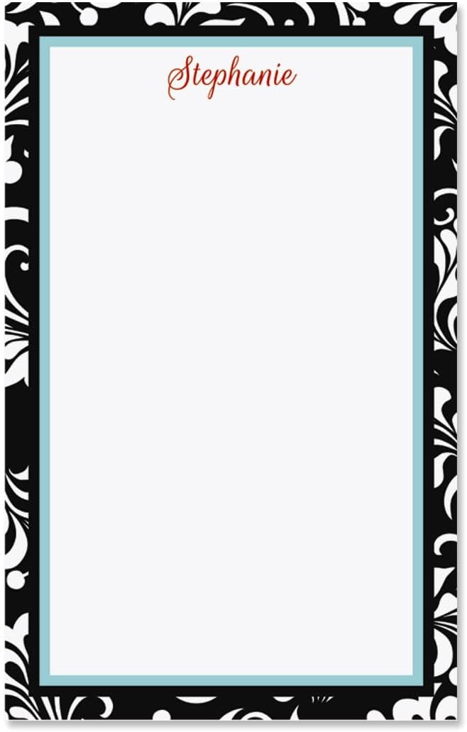 Current Personalized Opulent Notepad Set - Set of 4, 100-sheet pads, Add Your Name, Largest pad 4-1/4" x 6-3/4", Personalized Stationery, Graduation Gift