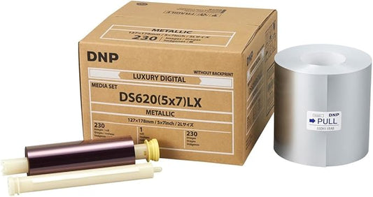 DNP DS620A Printer Luxury Media, 5x7 Metallic Roll, 230 Prints Per Roll, 1-Pack