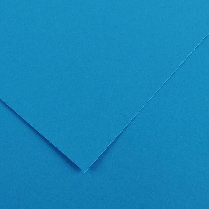 Canson Iris Vivaldi A4 185 GSM Smooth Colour Paper - Azure Blue (Pack of 50 Sheets)