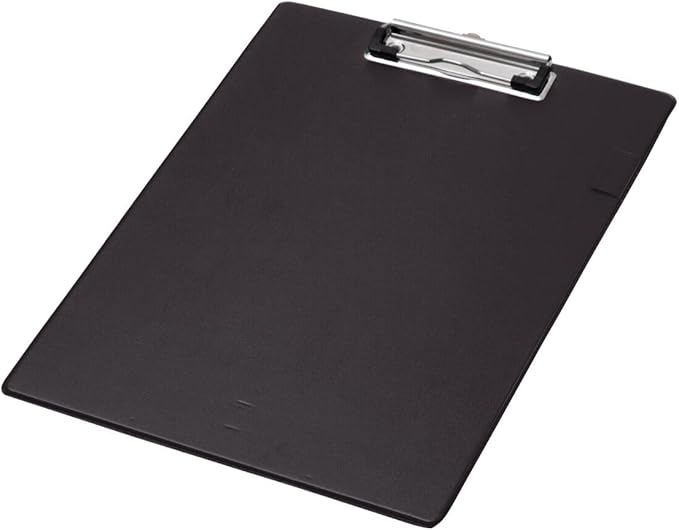 Q-Connect PVC Single Clipboard Foolscap Black KF01296