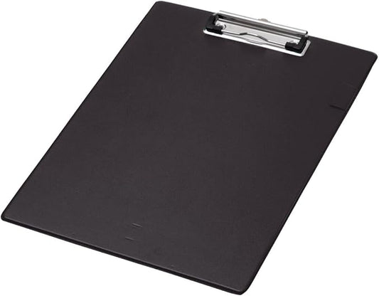 Q-Connect PVC Single Clipboard Foolscap Black KF01296