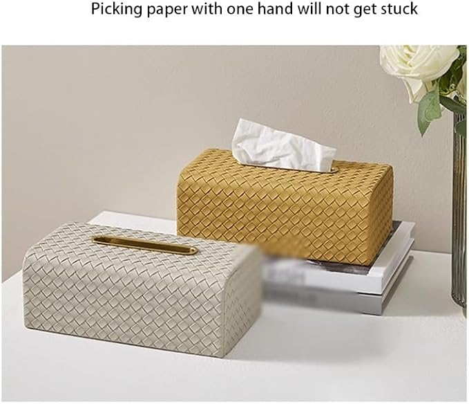 Stylish Tissue Box Facial Tissue Box Cover Plastic Disposable Tissue Holder and Modern Desktop Tissue Box for Home Office Restaurant Bar Modern Tissue Box (Color : Green, Size : B) (Blue B)