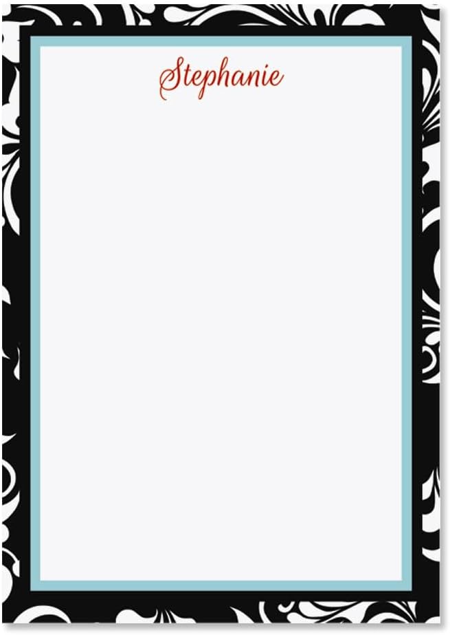 Current Personalized Opulent Notepad Set - Set of 4, 100-sheet pads, Add Your Name, Largest pad 4-1/4" x 6-3/4", Personalized Stationery, Graduation Gift