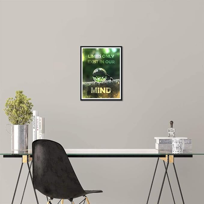 Novatique Motivational Wall Art Inspirational Wall Decor Inspirational Print Quote Poster tivational Quote Decor for Office Bedroom Living Room,12 x 16inch