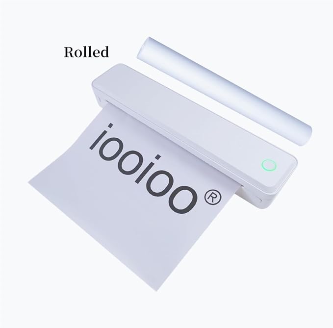 IOOIOO rolled thermal printer paper 8.5 x 11 (Letter, 5 rolls, 3 years)