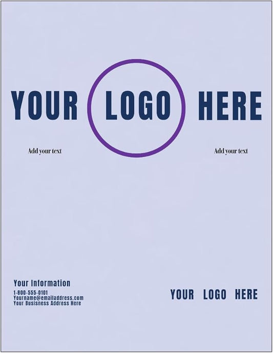 LUXPaper Custom Printed 8.5" x 11" Paper | Customizable Letterhead | Personalized Logo & Text | Letter Size | Lilac Purple | 80lb. Text | 100 Qty