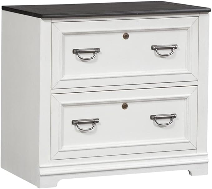 Liberty Furniture Allyson Park White Bunching Lateral File Cabinet