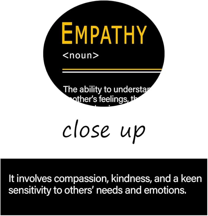WYJDFART 3 Pieces GRATITUDE EMPATHY RADIANCE A Positive Emotional Chain Inspirational Quotes Posers Motivational Wall Decor for Office Home Bedroom Workplace Framed Ready to Hang [60''Wx 28''H]
