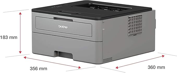 Brother HL-L2300 Monochrome Laser Printer with Duplex Printing for Business Office Home - up to 2400 x 600 Resolution - 27 ppm Print Speed, Hi-Speed USB 2.0, 250-sheet Capacity, BROAGE Printer Cable