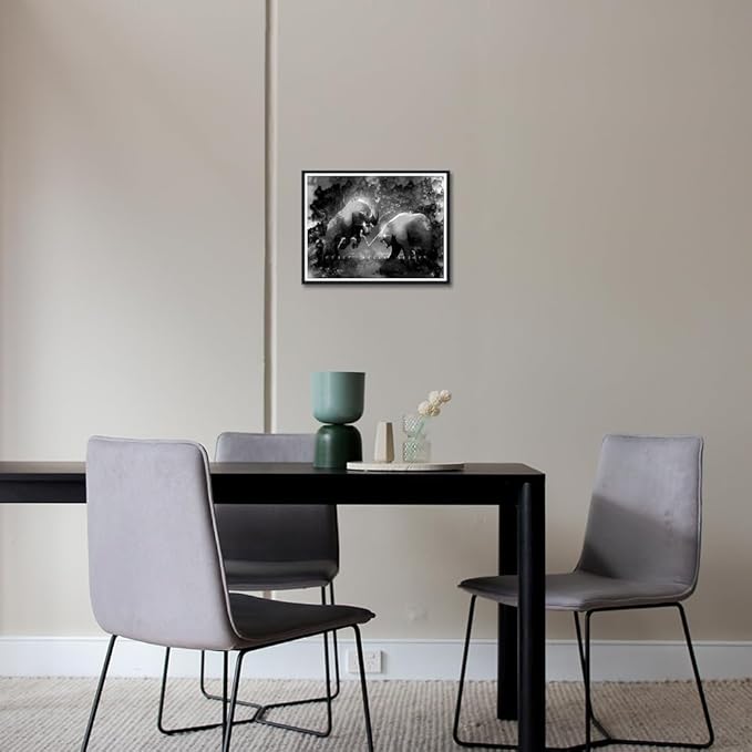 Novatique Stock Investing Wall Art Stock Market Motivational Wall Decor Stock Market Poster Canvas Painting Artwork for Living Room Office Ready to Hang,12 x 16inch
