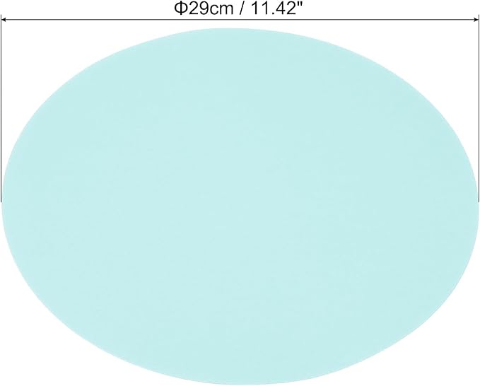 PATIKIL 11.4-inch Round Cardboard Paper, 20 Pcs 200GSM Blank Disc Circles Slices Cutouts Paper for Party Decorations DIY Craft Arts Drawing Painting Writing, Light Blue