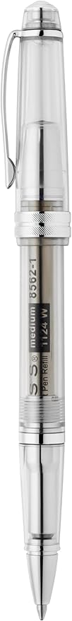 Cross Bailey Light Translucent Clear Resin Ballpoint Pen - Professional Pen for Effortless Writing - Journaling, Note-Taking & More - Black Ink - Easy Handling - Includes Gift Box