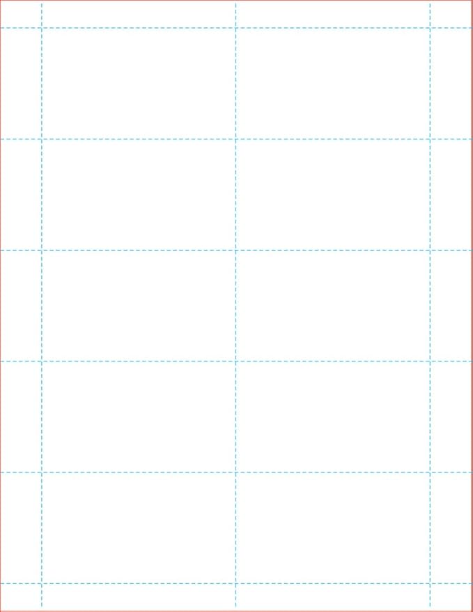 NextDayLabels 100# Tag Blank 10 Per Page White, Laser/Ink Jet Business Card Stock (1000)