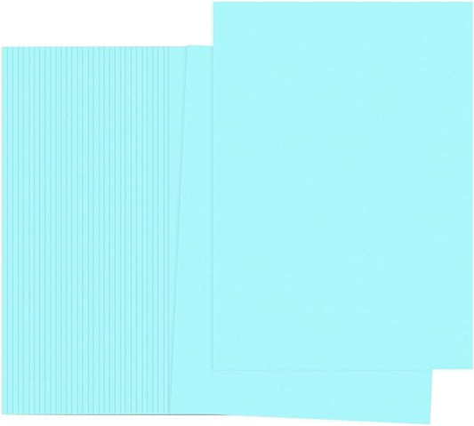 PATIKIL Light Blue Colored Copy Paper, 100 Sheets 11.7x8.3" A4 19lb/70gsm Double Sided Colorful Print Paper Bulk Sheet DIY Craft Art Projects Supplies for Printer Origami