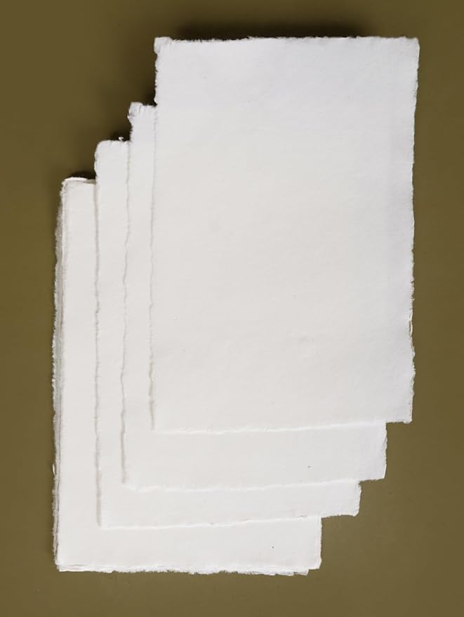 8x6” Blank White Cardstock Paper – Set of 25 Flat Cards for DIY Invitations, Greeting Cards, Notes & Table Cards – Heavyweight Printer Paper for Writing, Stamping, Painting & Drawing