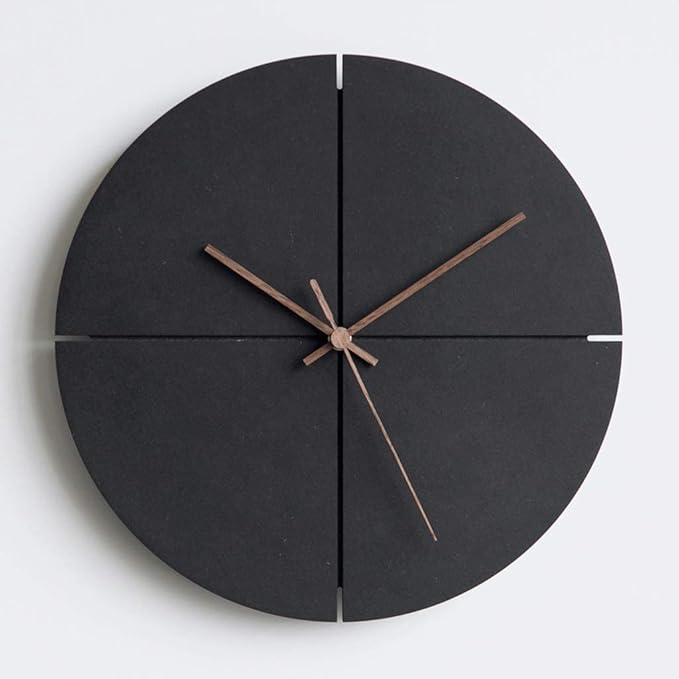 Wall Clock Wall Clock Wall Clocks for Living Room Wall Clocks for Bedroom Retro Creative Personality Silent Non-Ticking Art Black Wall Clock for Living Room Office Wall Clock Modern Clock