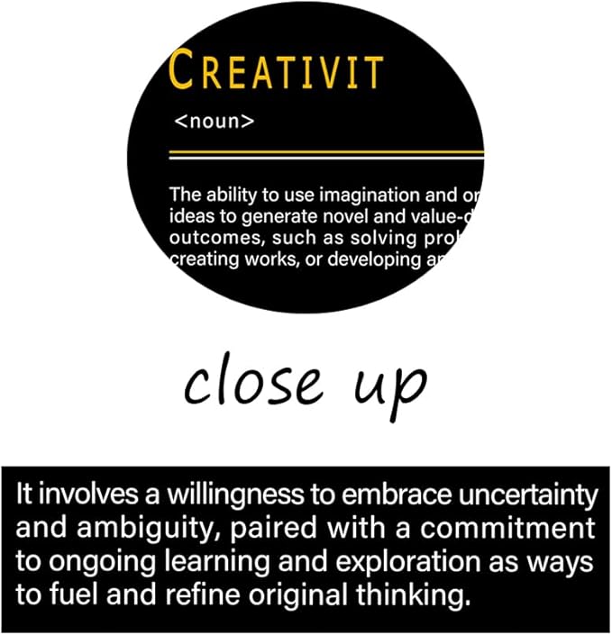 WYJDFART CREATIVITY FOCUS GRIT Noun 3 Pieces Inspirational Wall Art that Achieve the Goal Printed Canvas Poster Motivational Wall Decor for Office Home Bedroom Workplace[60''Wx 28''H]