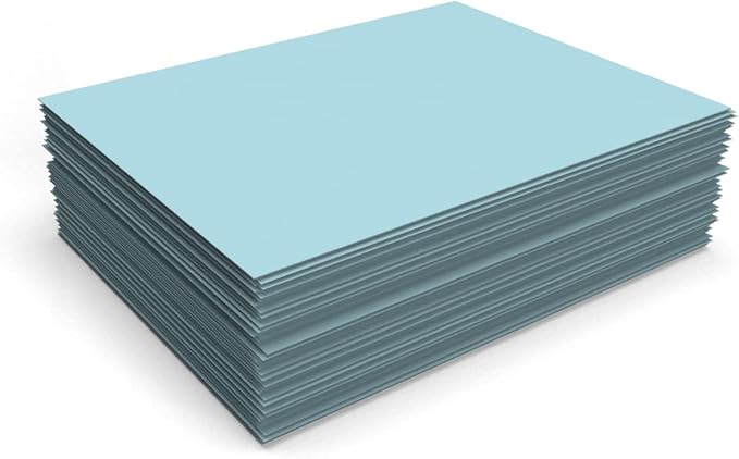 LUXPaper 8.5" x 11" Paper | Letter Size | Pastel Blue | 60lb. Text | 1,000 Qty