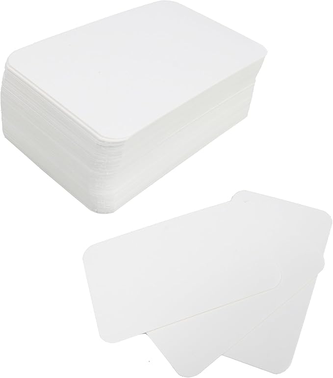 pson 100PCS Mini Blank Cards, White Note Cards, Small Craft Paper for Notes, DIY Art Projects, Business Messages & Special Occasions (3.4 x 2inch)