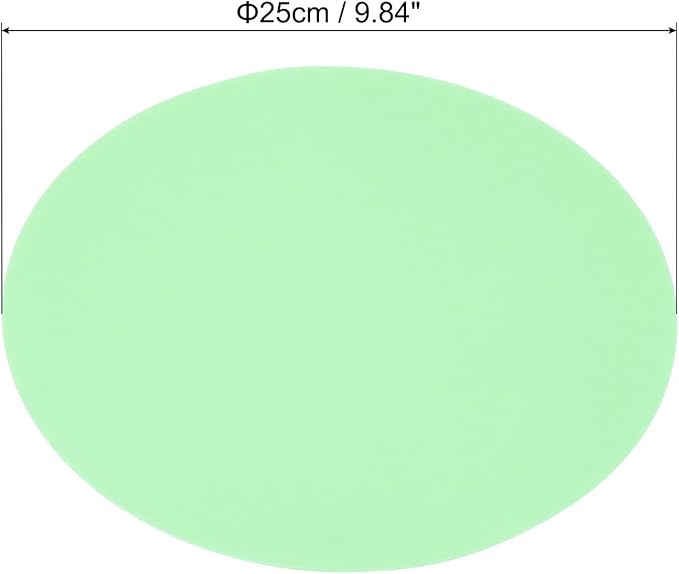 PATIKIL 9.8-inch Round Cardboard Paper, 20 Pcs 200GSM Blank Disc Circles Slices Cutouts Paper for Party Decorations DIY Craft Arts Drawing Painting Writing, Light Green