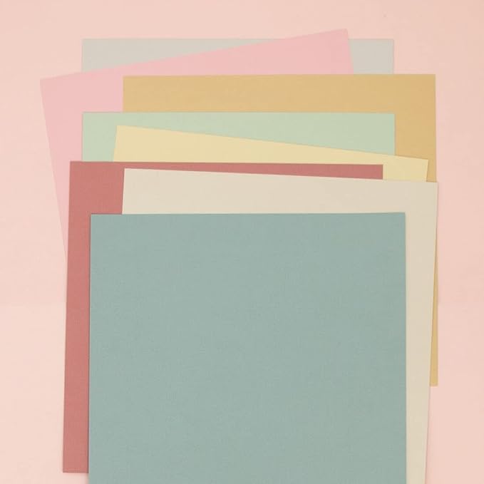 Craftelier - Cardstock Set Romantic Vintage | Pack of 24 Double Sided Cardstock for Card Making, Scrapbooking and Craft Projects | Weight 240 grams | Size 30,48 cm x 30,48 cm (12" x 12")