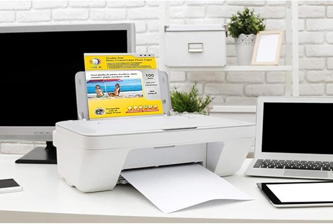 MR.R Double Side Glossy Inkjet Photo Paper Letter Size 8.5"x11" 100 Sheets Per Pack 53lb 200gsm