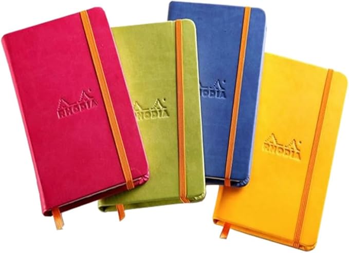 Rhodia Rhodiarama Webnotebook - Lined 96 Sheets - 5 1/2 x 8 1/4 - Sapphire Cover