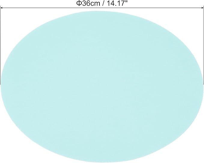 PATIKIL 14.2-inch Round Cardboard Paper, 20 Pcs 200GSM Blank Disc Circles Slices Cutouts Paper for Party Decorations DIY Craft Arts Drawing Painting Writing, Light Blue