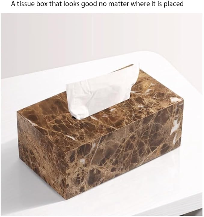 Stylish Tissue Box Rectangular Tissue Box Cover Plastics Tissue Box lid Reusable Tissue Box for Bathroom Bedroom Dressers Desk Offices Home Modern Tissue Box (Color : Green, Size : Multi-Co