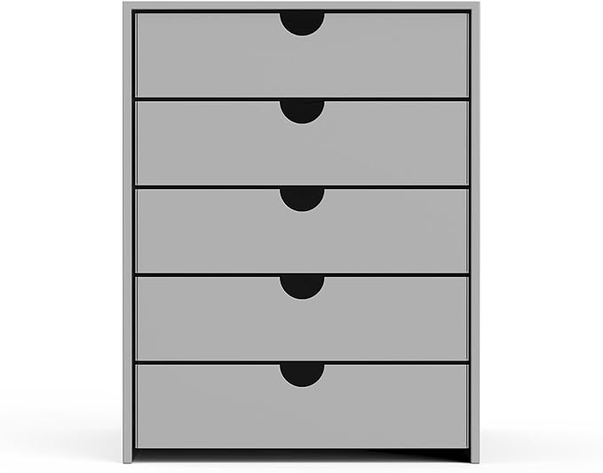 Modern Steel 5-Drawer File Cabinet For Desk, Document Storage Box, Office Desktop Filing Organizer, Drawer Organizer, desk caddy (Grey)