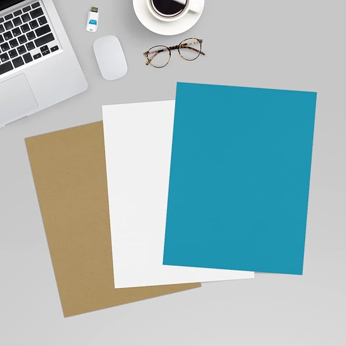 LUXPaper 8.5" x 11" Paper | Letter Size | Bright Blue | 60lb. Text | 1,000 Qty