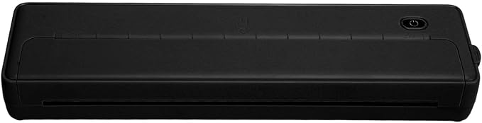 ZJchao Portable A4 Thermal Printer Inkless Mobile Printer for Home and Office (Black)