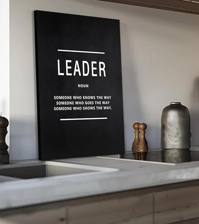 Yatsen Bridge Motivational Wall Art - Inspirational Leadership & Entrepreneur Quotes Canvas Prints for Living Room Office Wall Decor, Framed 28" W x 44" H