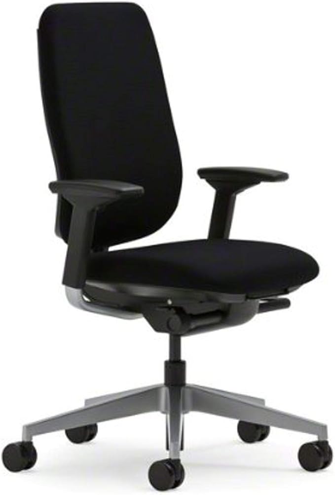 Steelcase Reply Chair, Black Fabric -