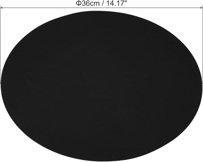 PATIKIL 14.2-inch Round Cardboard Paper, 20 Pcs 200GSM Blank Disc Circles Slices Cutouts Paper for Party Decorations DIY Craft Arts Drawing Painting Writing, Black