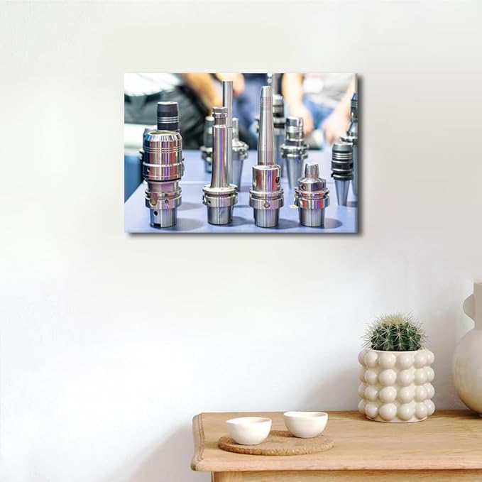 TUMOVO Circuit Board Wall Art Soldering Iron Pictures Office Wall Decor Modern Decor Canvas Prints Wall Art Computer Chip Art Work for Home Walls Canvas Frame Posters and Prints, 12" x18"