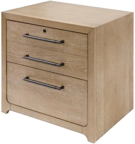 Martin Furniture Modern Wood Lateral File Storage File Drawer Fully Assembled Light Brown