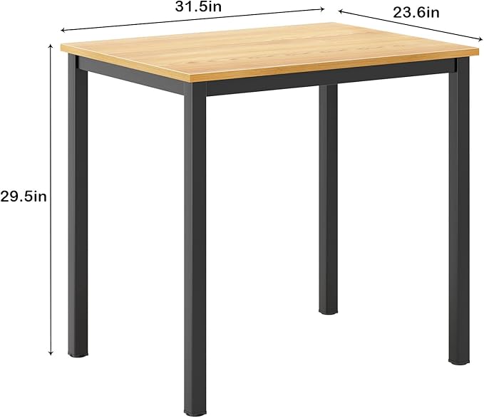 SogesHome Modern Simple Office Computer Desk, 31.5" inches Small Gaming Table Workstation for Home Office, Study Writing Desk Dining Table, White